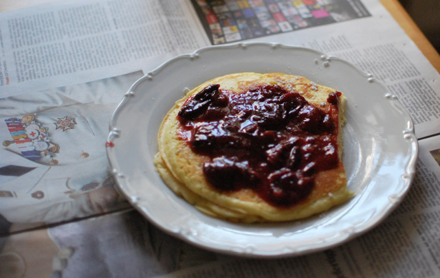 Pancake und Zeitung